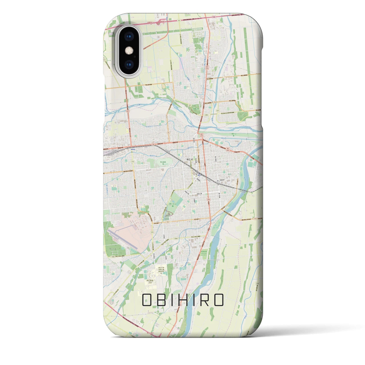 【帯広(北海道)】地図柄iPhoneケース(バックカバータイプ)