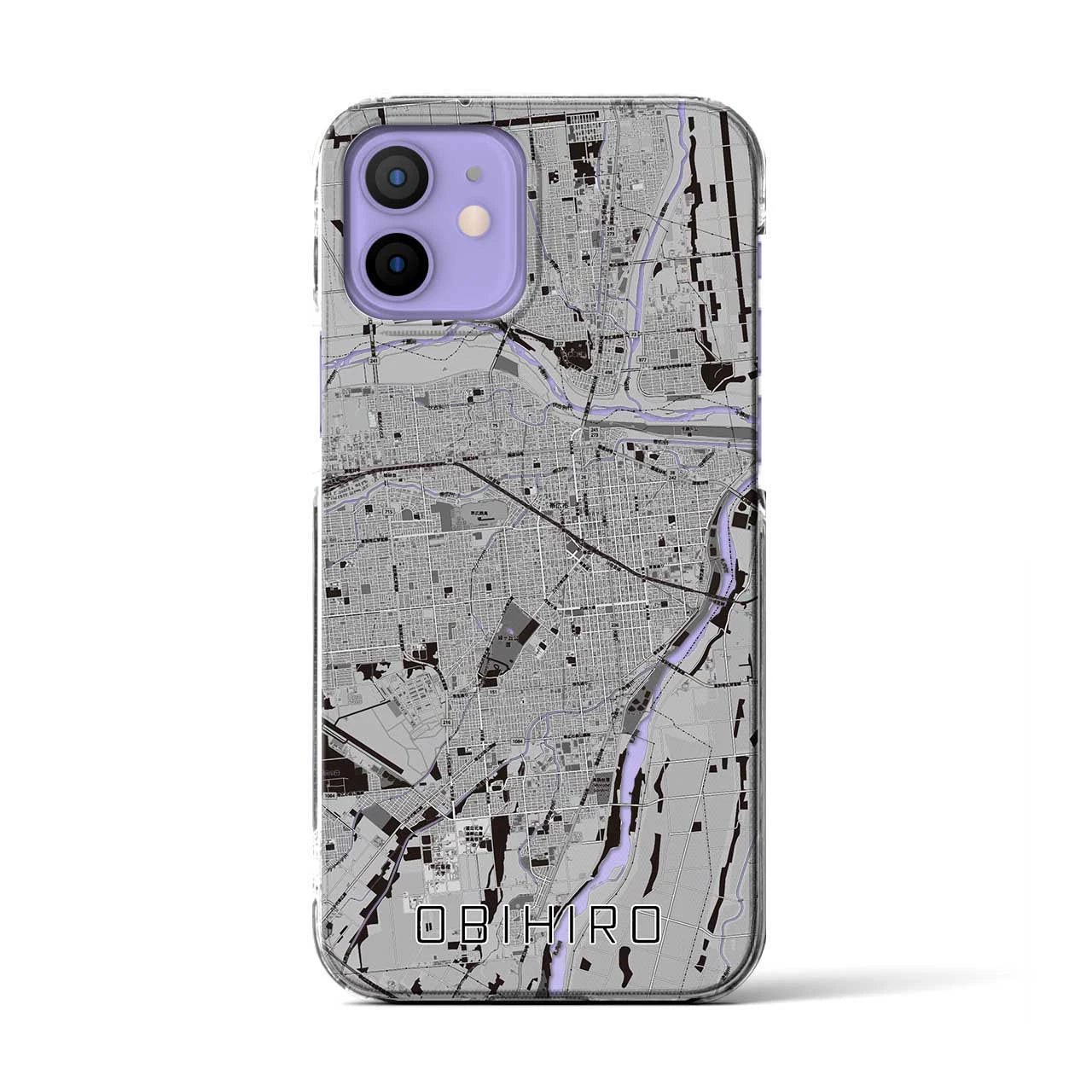 【帯広(北海道)】地図柄iPhoneケース(クリアタイプ)