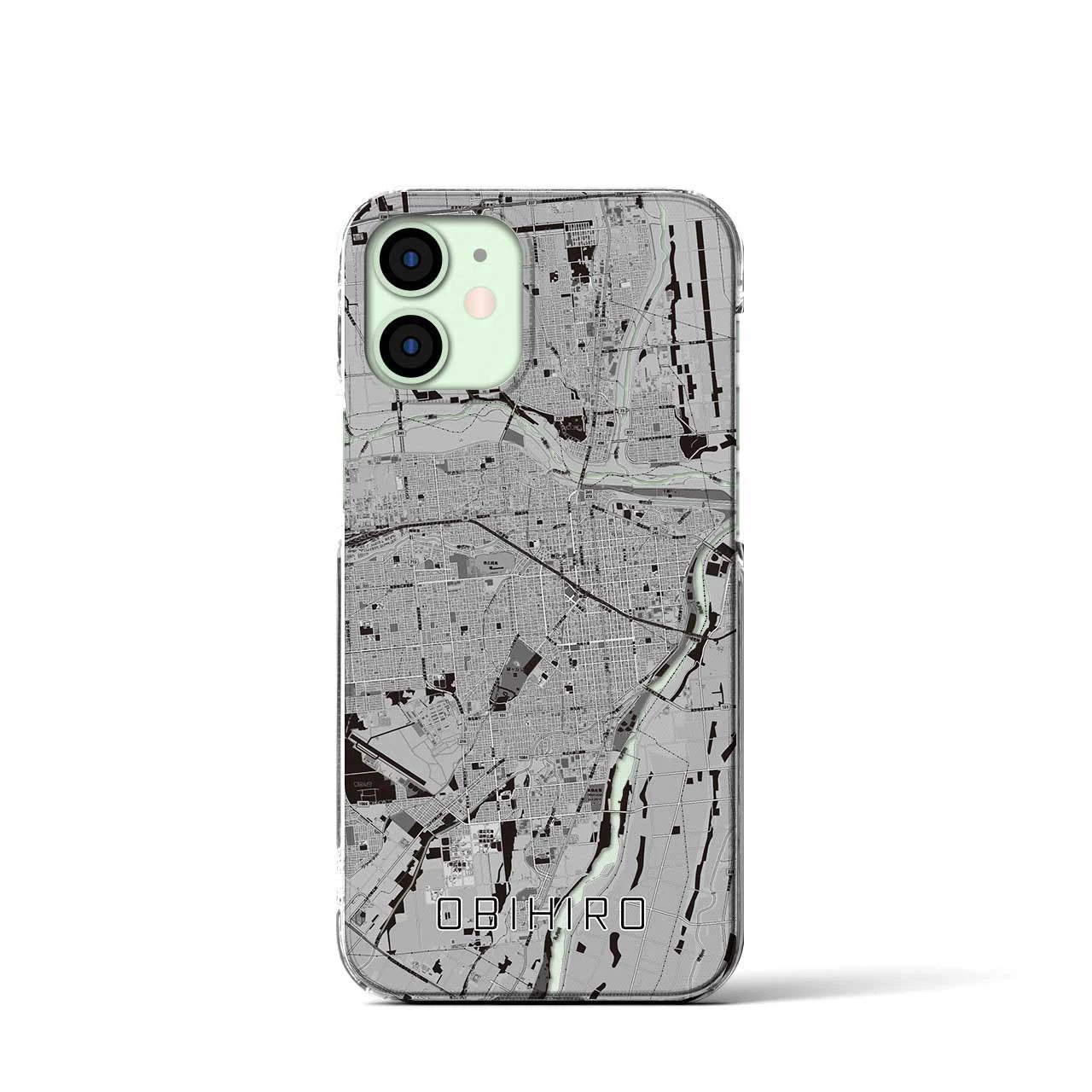 【帯広(北海道)】地図柄iPhoneケース(クリアタイプ)