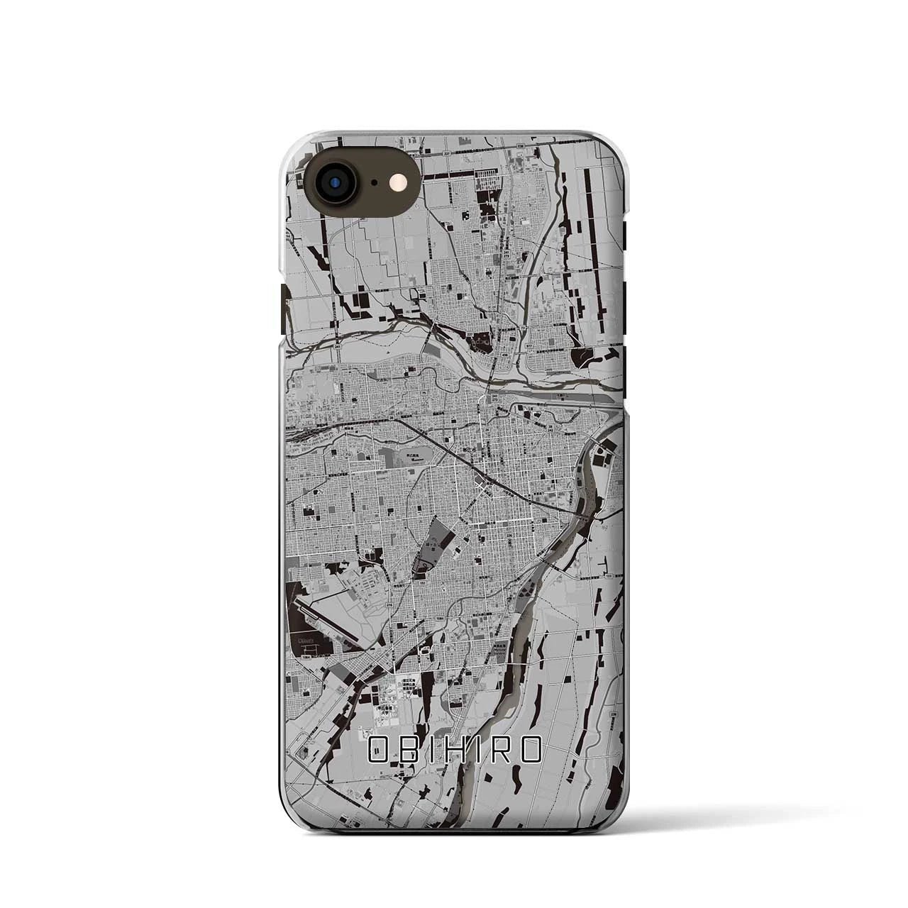 【帯広(北海道)】地図柄iPhoneケース(クリアタイプ)