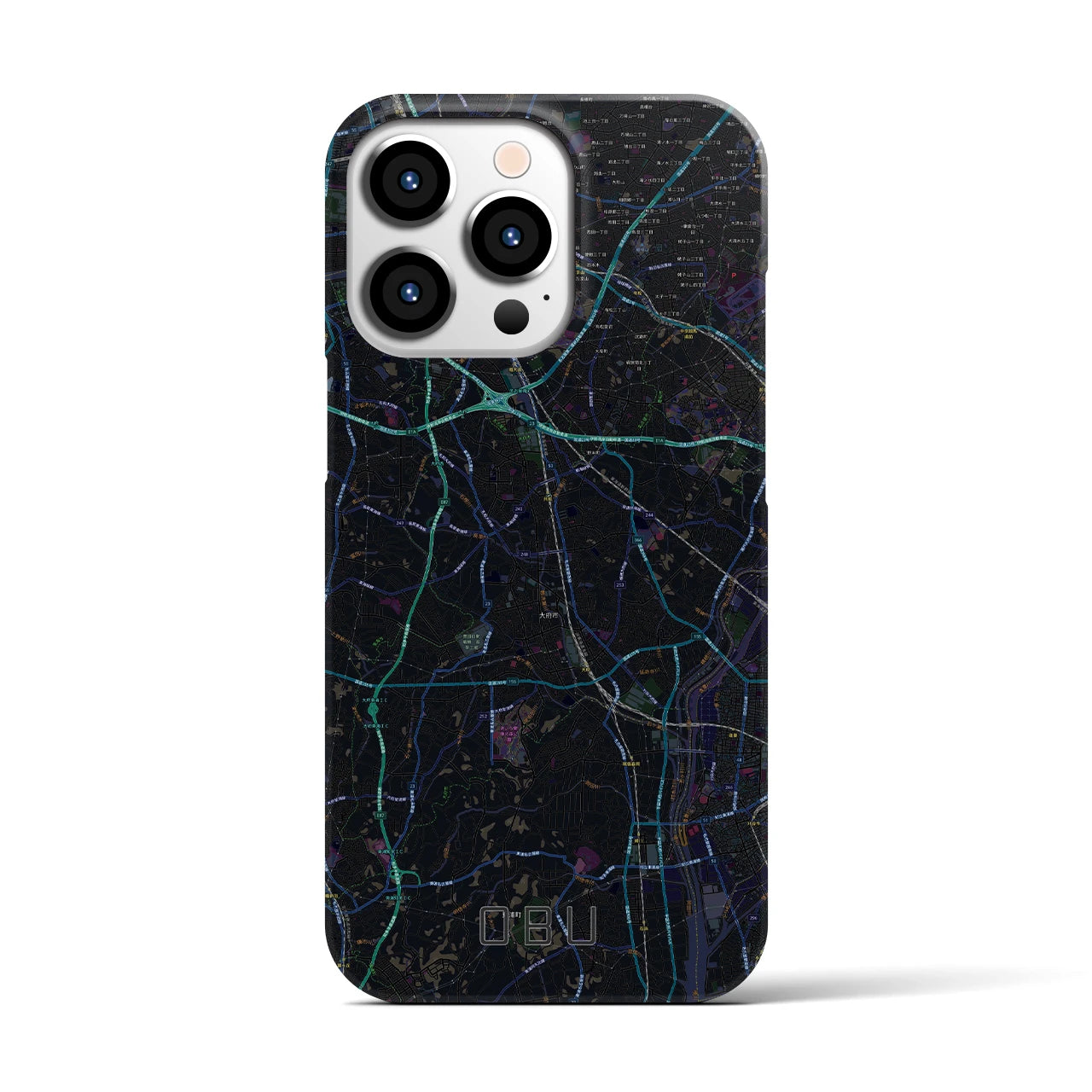 【大府(愛知県)】地図柄iPhoneケース(バックカバータイプ)