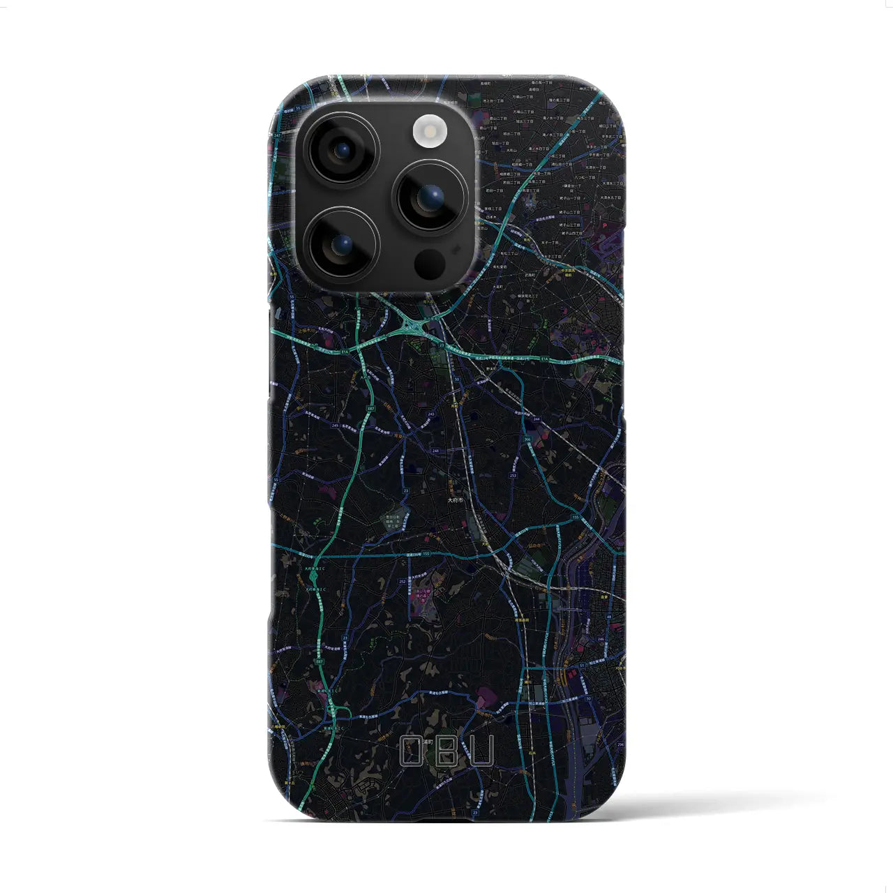 【大府(愛知県)】地図柄iPhoneケース(バックカバータイプ)