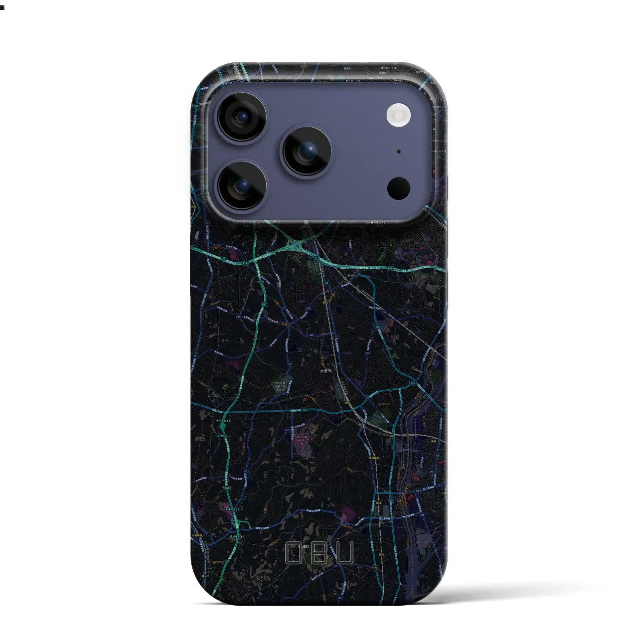 【大府(愛知県)】地図柄iPhoneケース(バックカバータイプ)