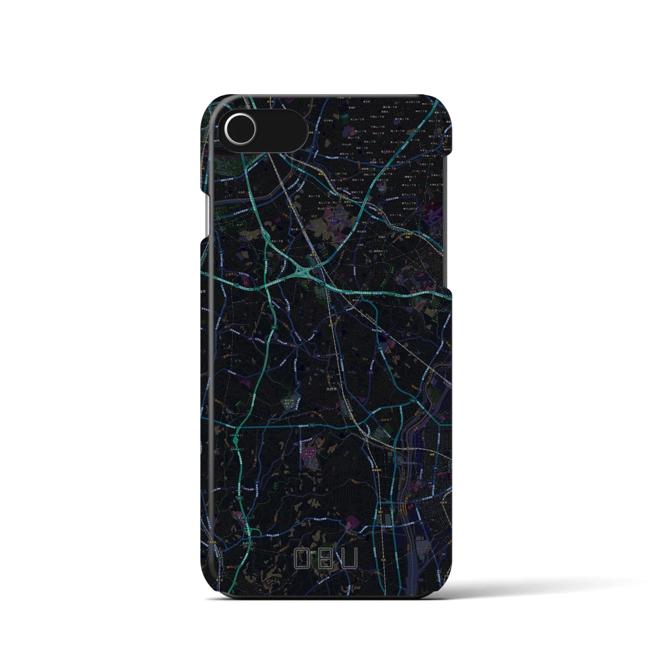 【大府(愛知県)】地図柄iPhoneケース(バックカバータイプ)