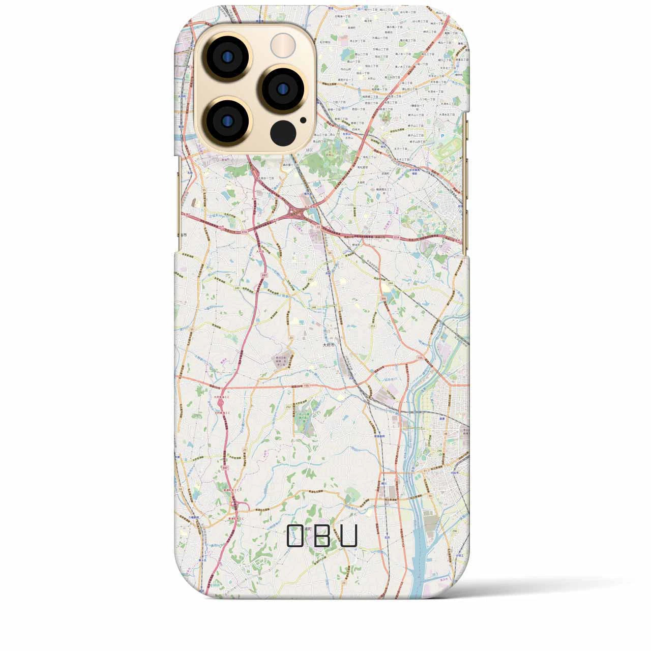 【大府(愛知県)】地図柄iPhoneケース(バックカバータイプ)
