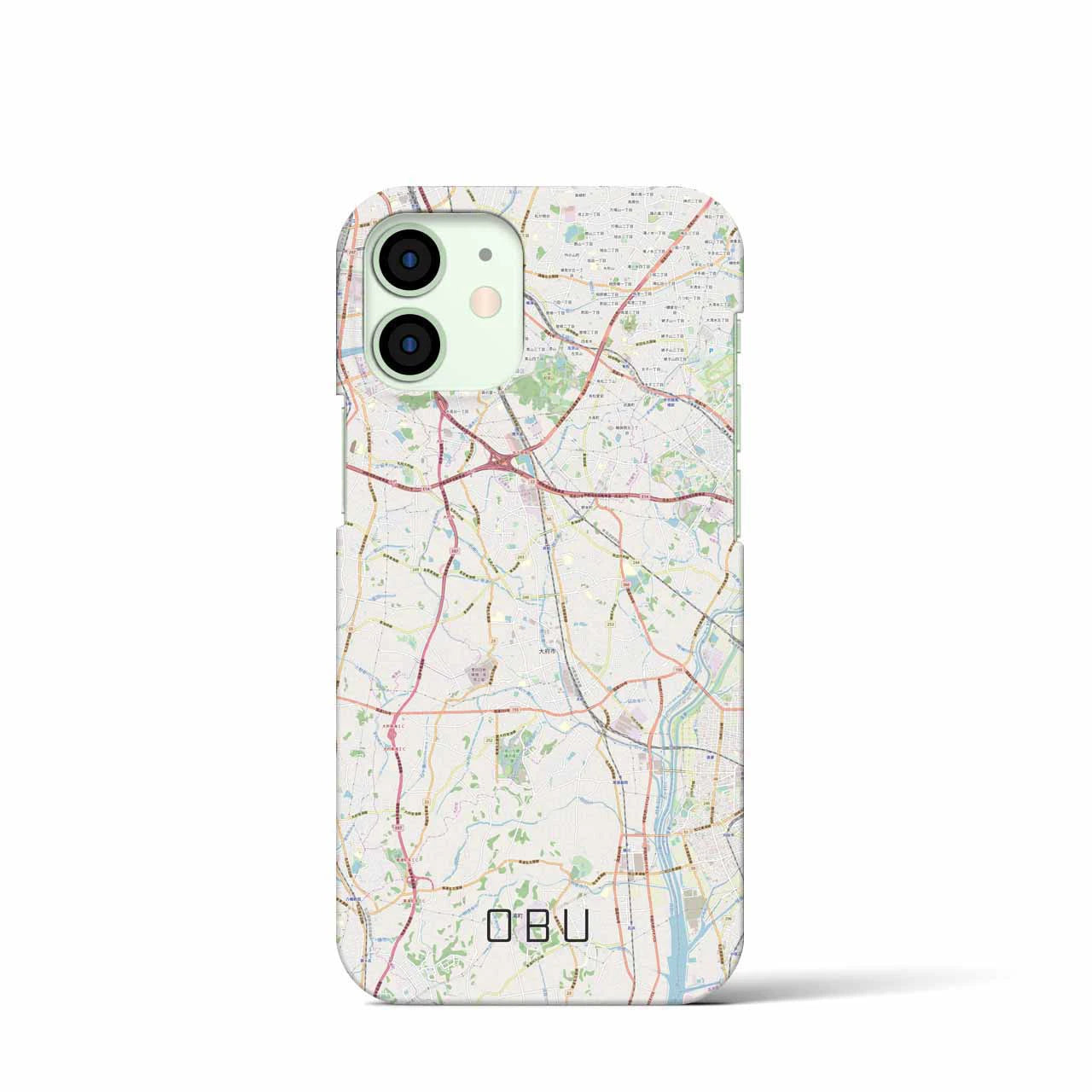 【大府(愛知県)】地図柄iPhoneケース(バックカバータイプ)