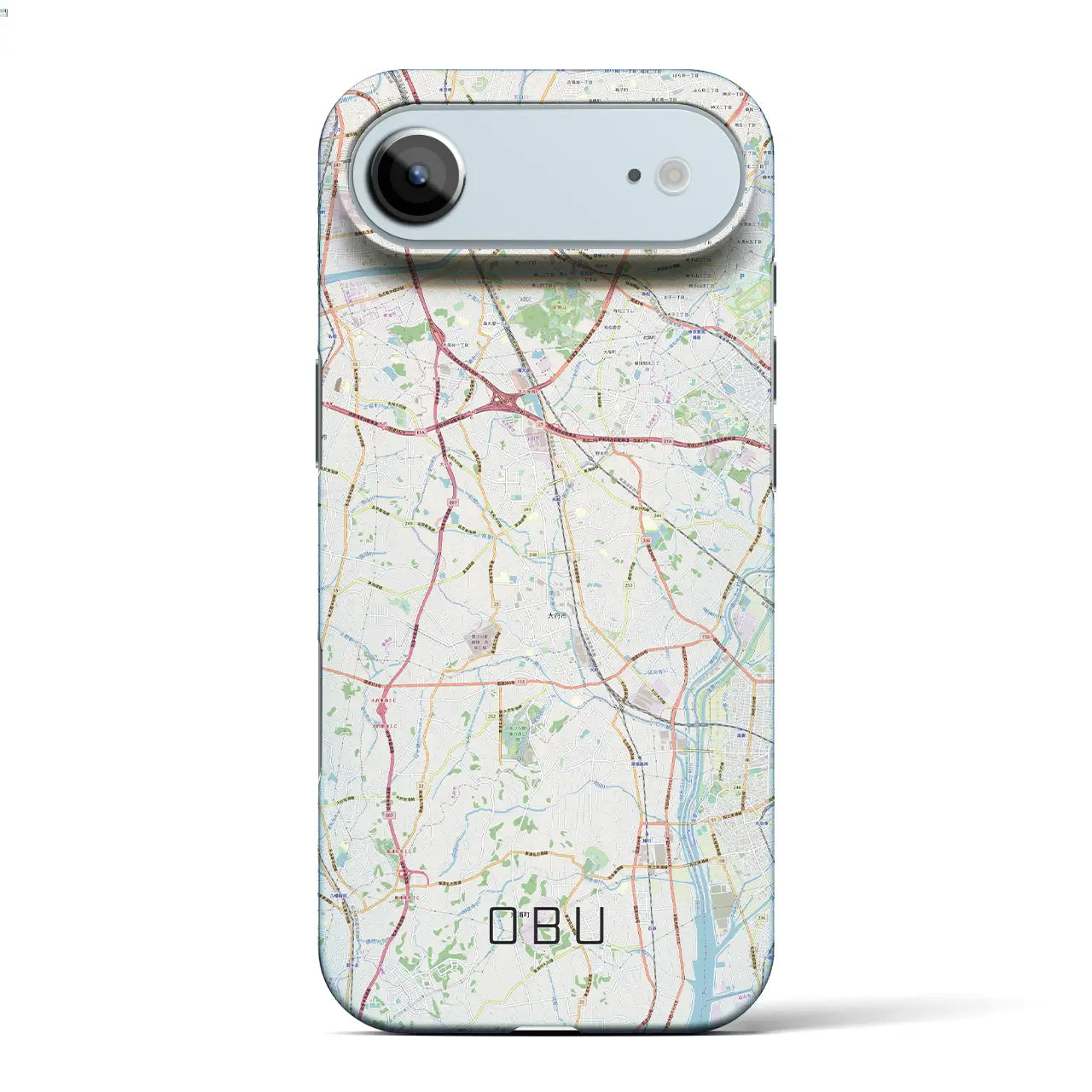 【大府(愛知県)】地図柄iPhoneケース(バックカバータイプ)