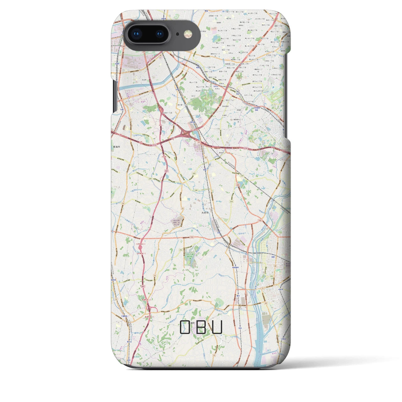【大府(愛知県)】地図柄iPhoneケース(バックカバータイプ)