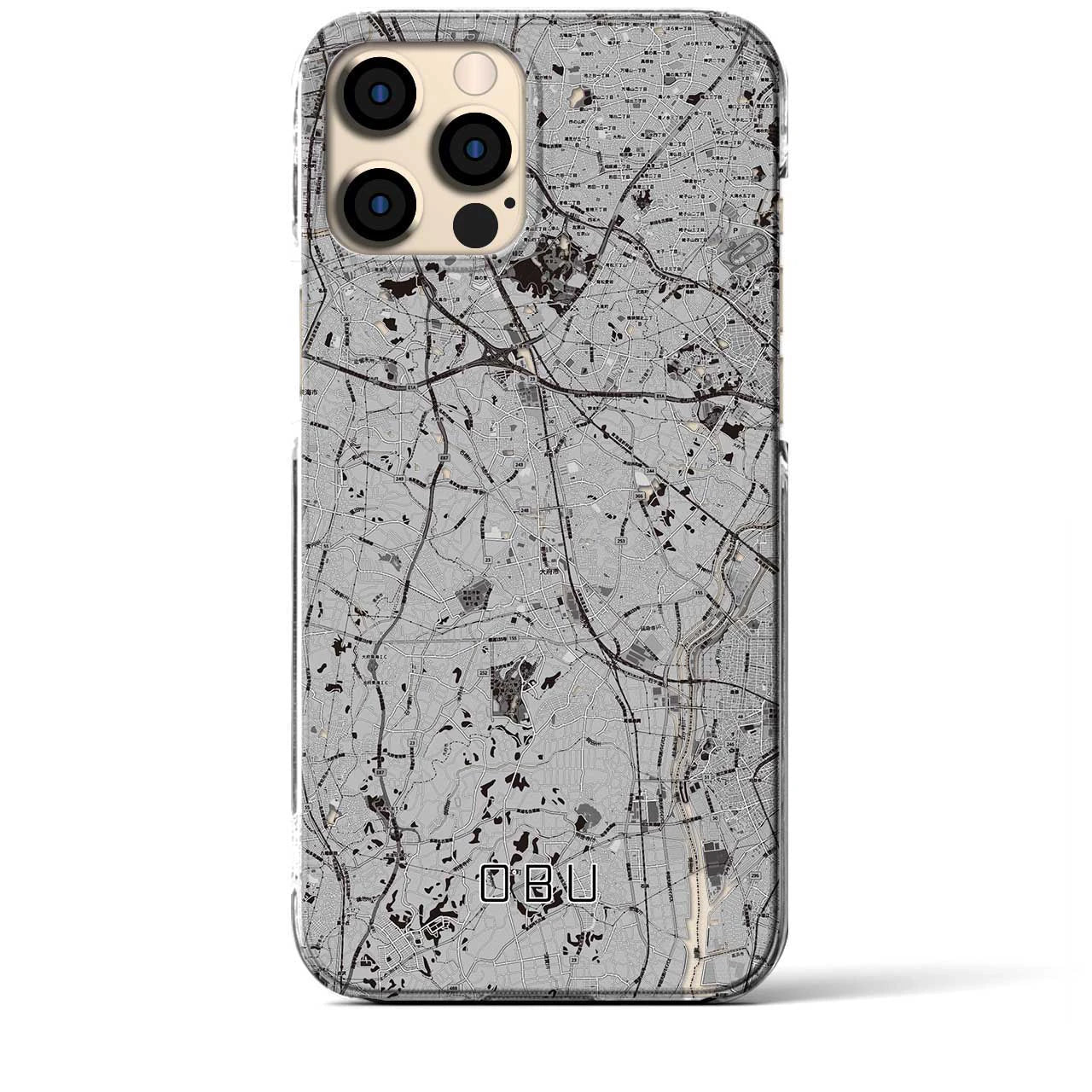 【大府(愛知県)】地図柄iPhoneケース(クリアタイプ)