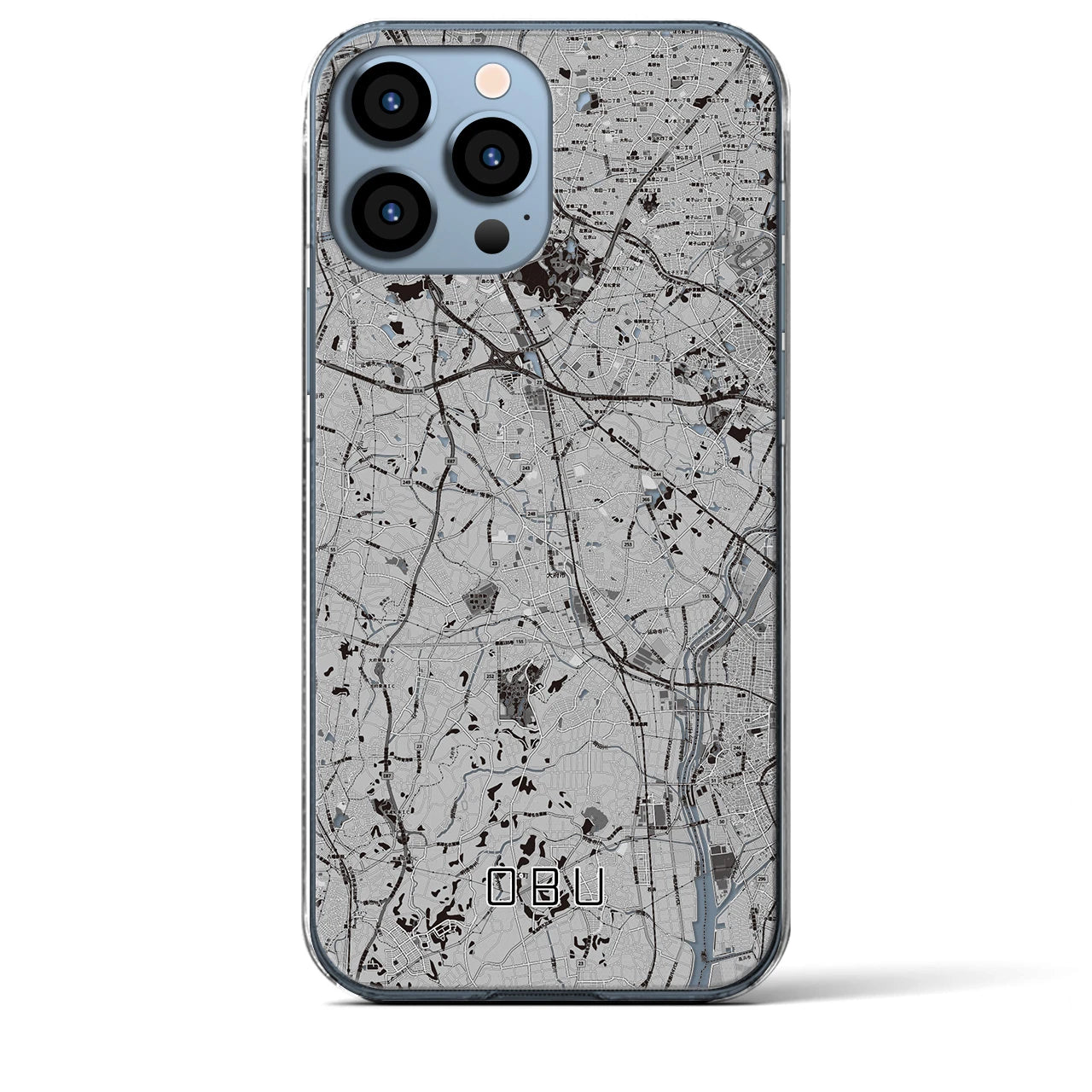 【大府(愛知県)】地図柄iPhoneケース(クリアタイプ)