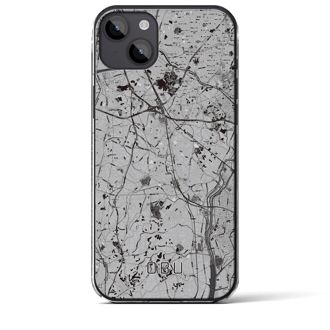 【大府(愛知県)】地図柄iPhoneケース(クリアタイプ)