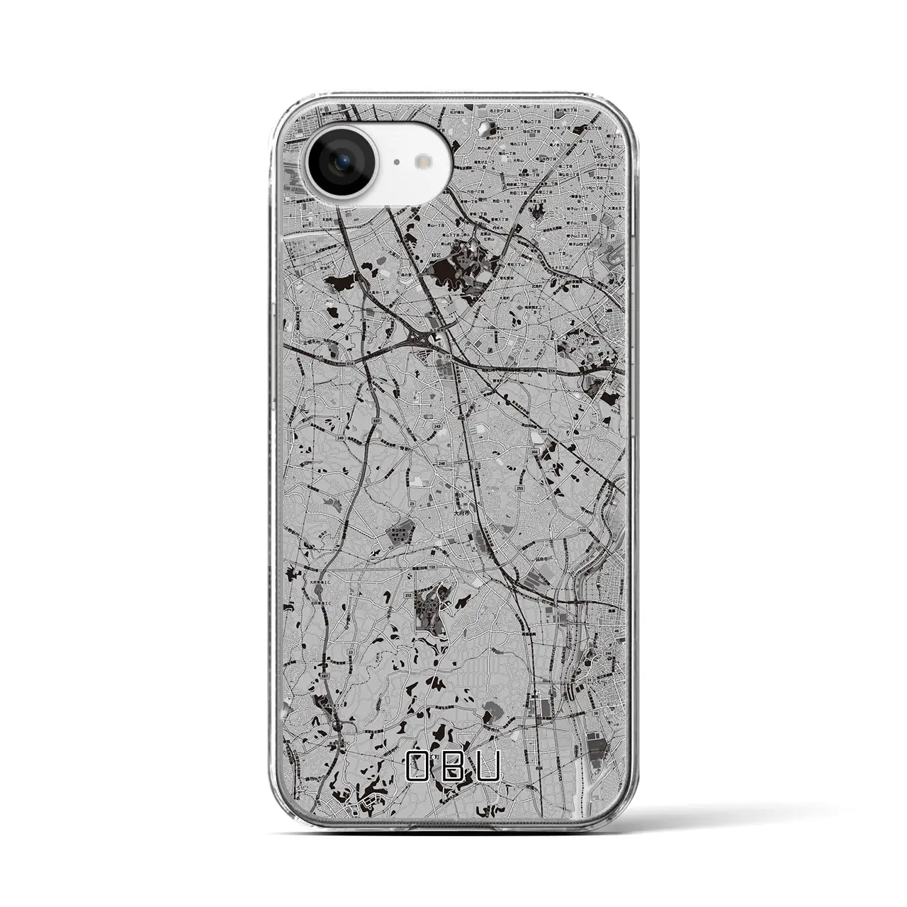 【大府(愛知県)】地図柄iPhoneケース(クリアタイプ)