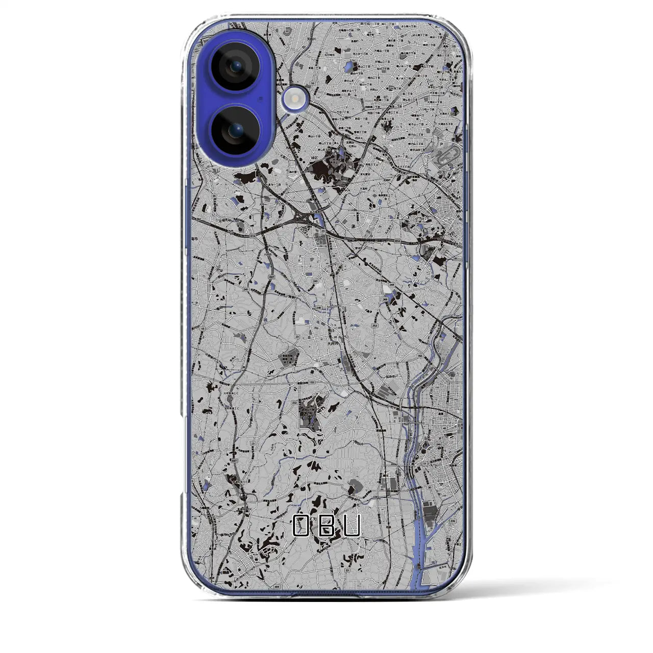 【大府(愛知県)】地図柄iPhoneケース(クリアタイプ)