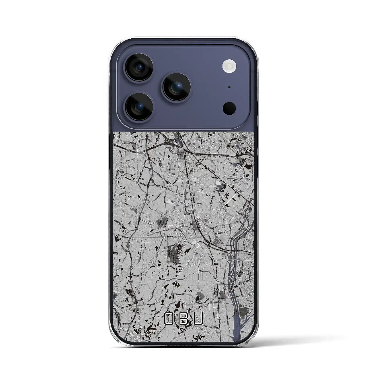 【大府(愛知県)】地図柄iPhoneケース(クリアタイプ)