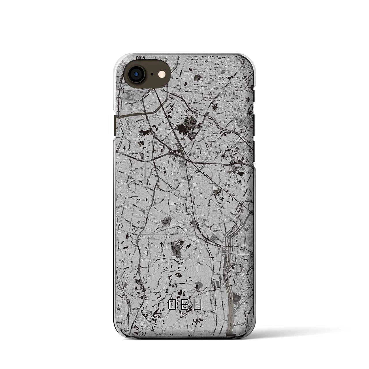 【大府(愛知県)】地図柄iPhoneケース(クリアタイプ)