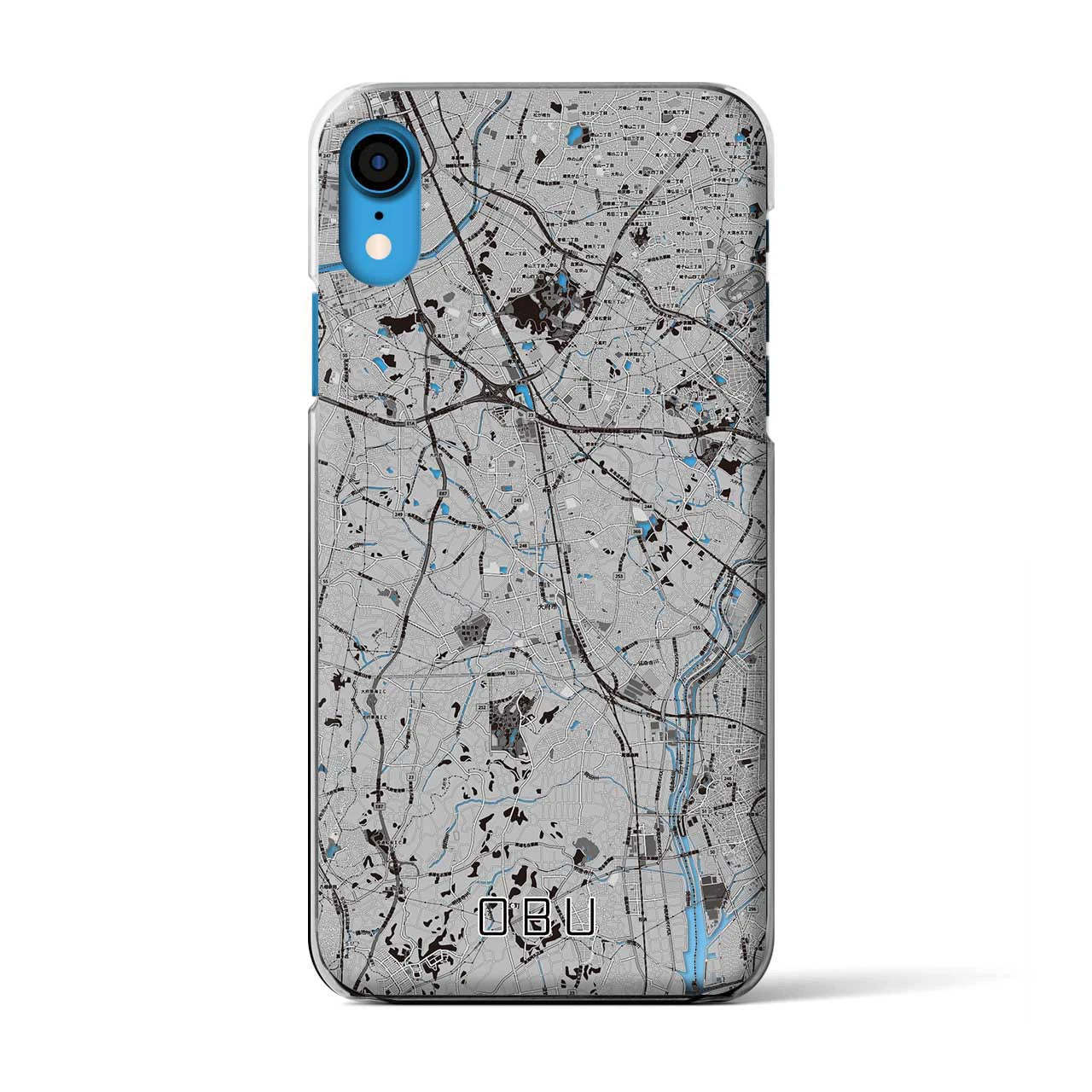 【大府(愛知県)】地図柄iPhoneケース(クリアタイプ)