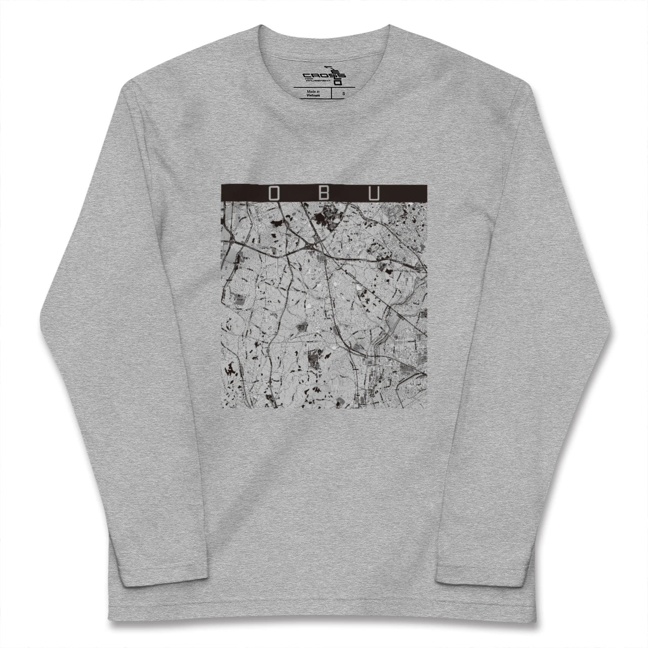 【大府(愛知県)】地図柄ロングスリーブTシャツ
