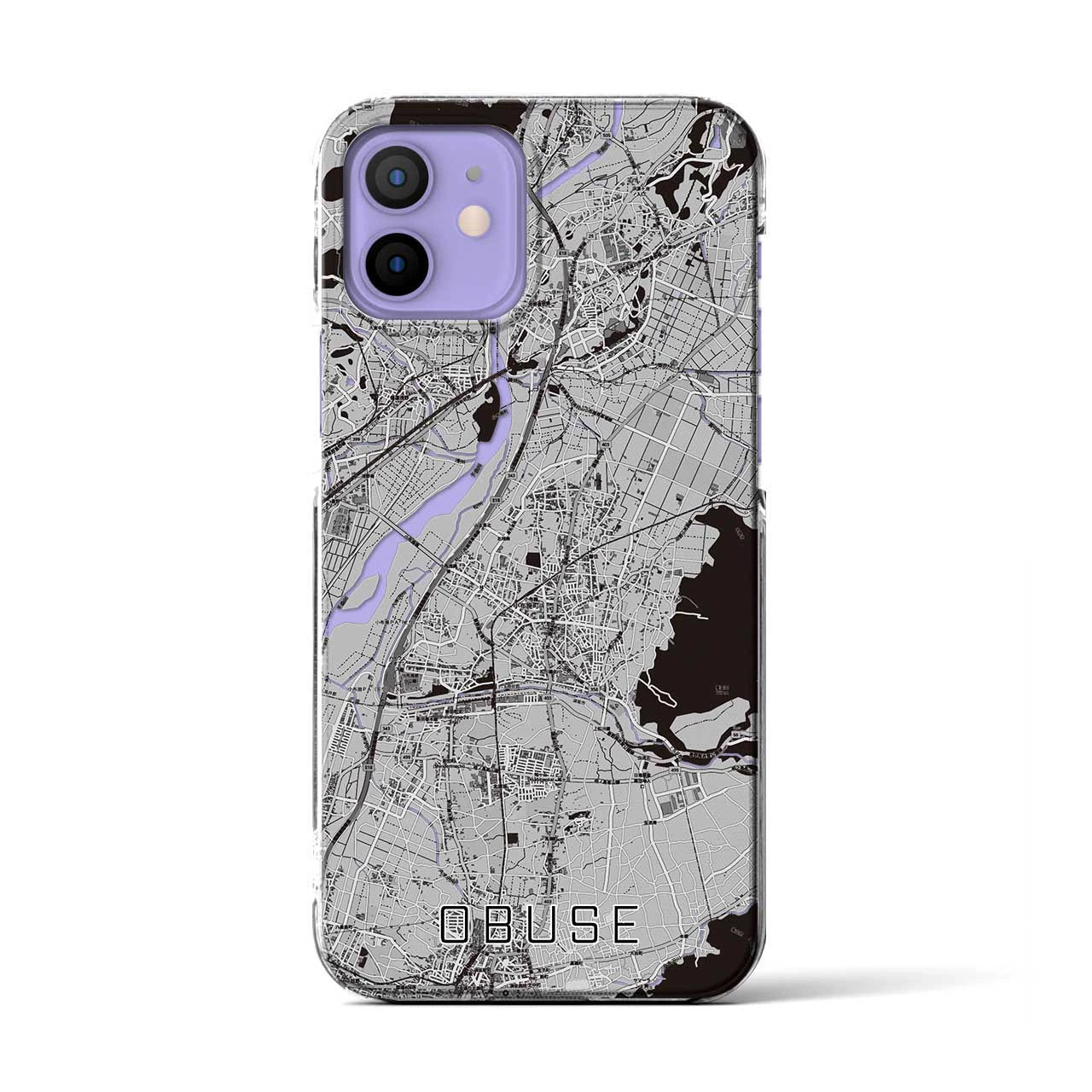 【小布施(長野県)】地図柄iPhoneケース(クリアタイプ)