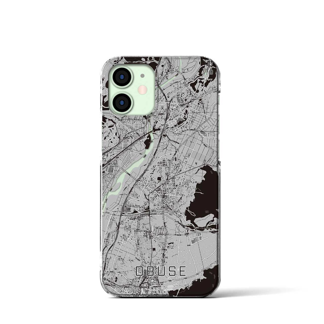 【小布施(長野県)】地図柄iPhoneケース(クリアタイプ)