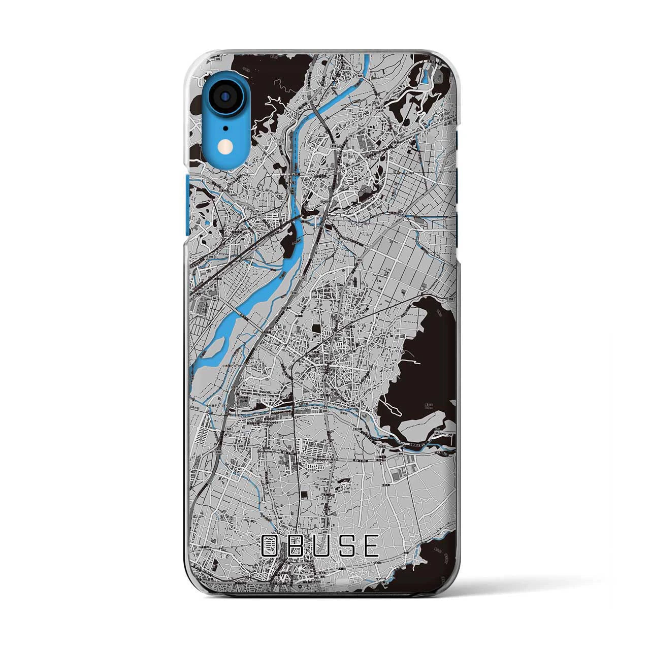【小布施(長野県)】地図柄iPhoneケース(クリアタイプ)