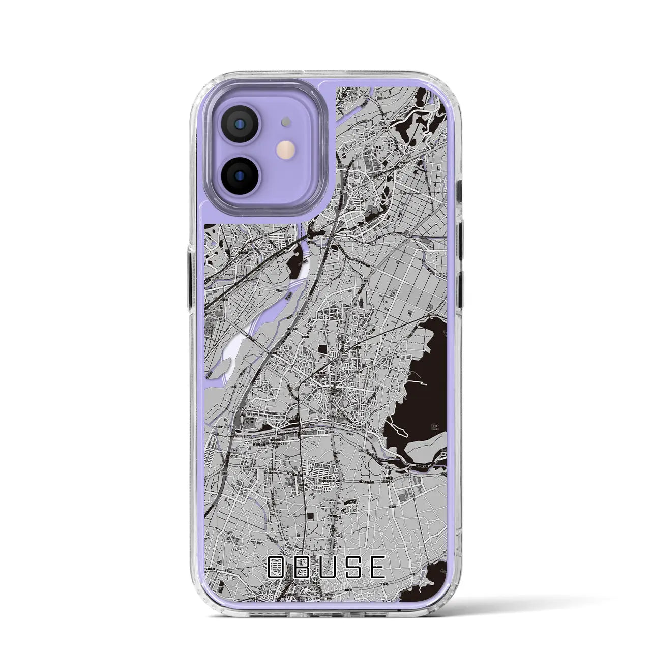 【小布施(長野県)】地図柄iPhoneケース(MagSafeタイプ)