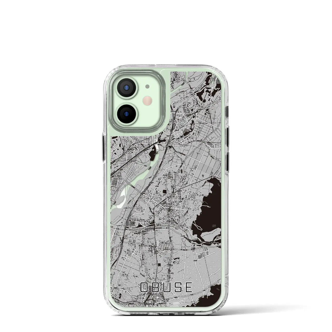 【小布施(長野県)】地図柄iPhoneケース(MagSafeタイプ)