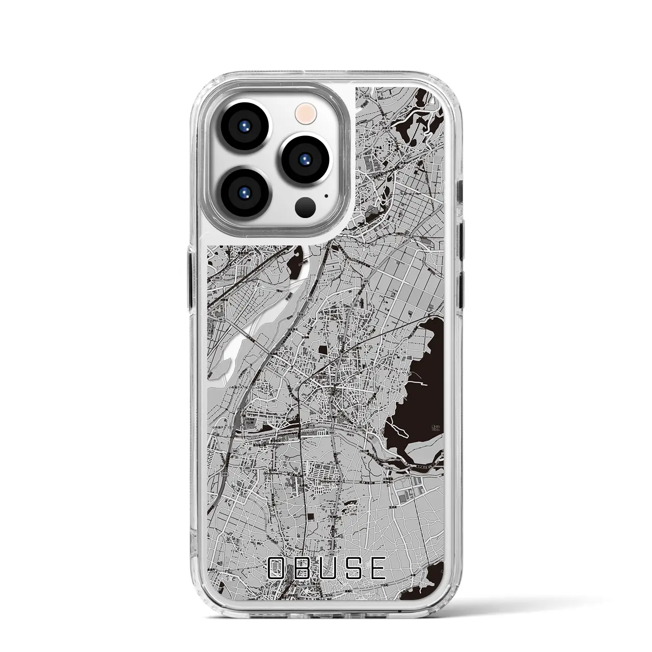【小布施(長野県)】地図柄iPhoneケース(MagSafeタイプ)