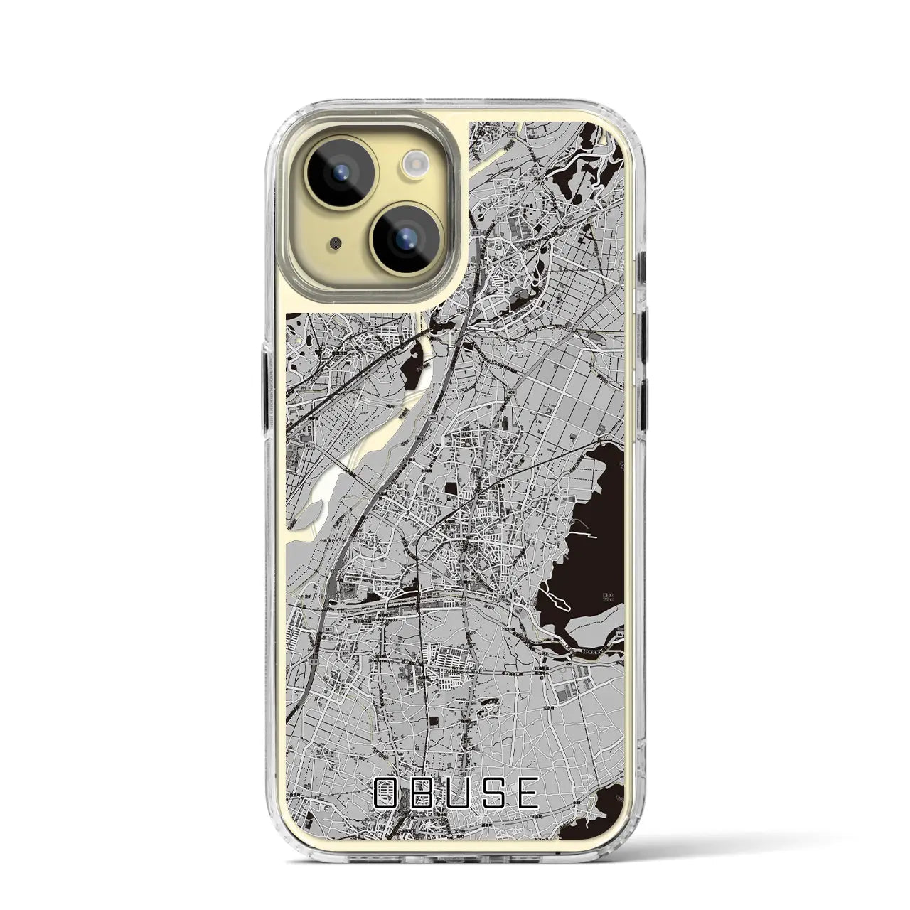 【小布施(長野県)】地図柄iPhoneケース(MagSafeタイプ)