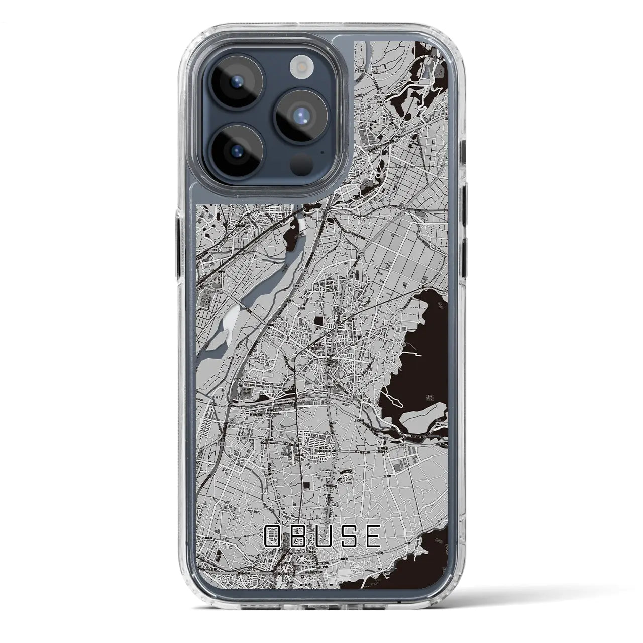 【小布施(長野県)】地図柄iPhoneケース(MagSafeタイプ)