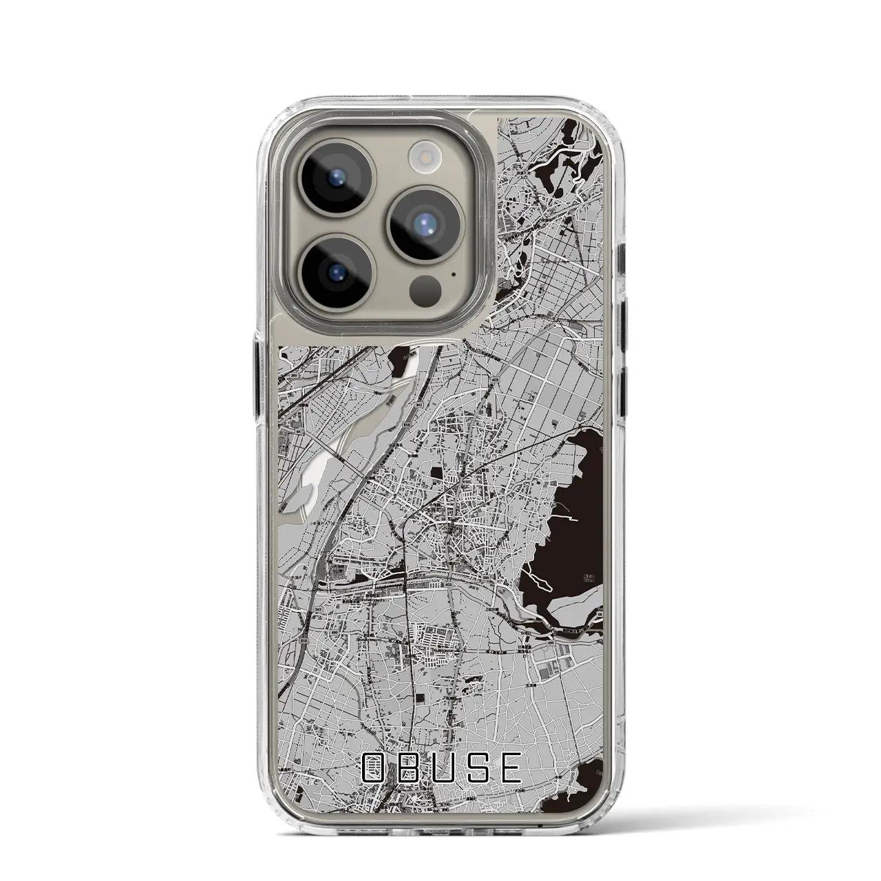 【小布施(長野県)】地図柄iPhoneケース(MagSafeタイプ)