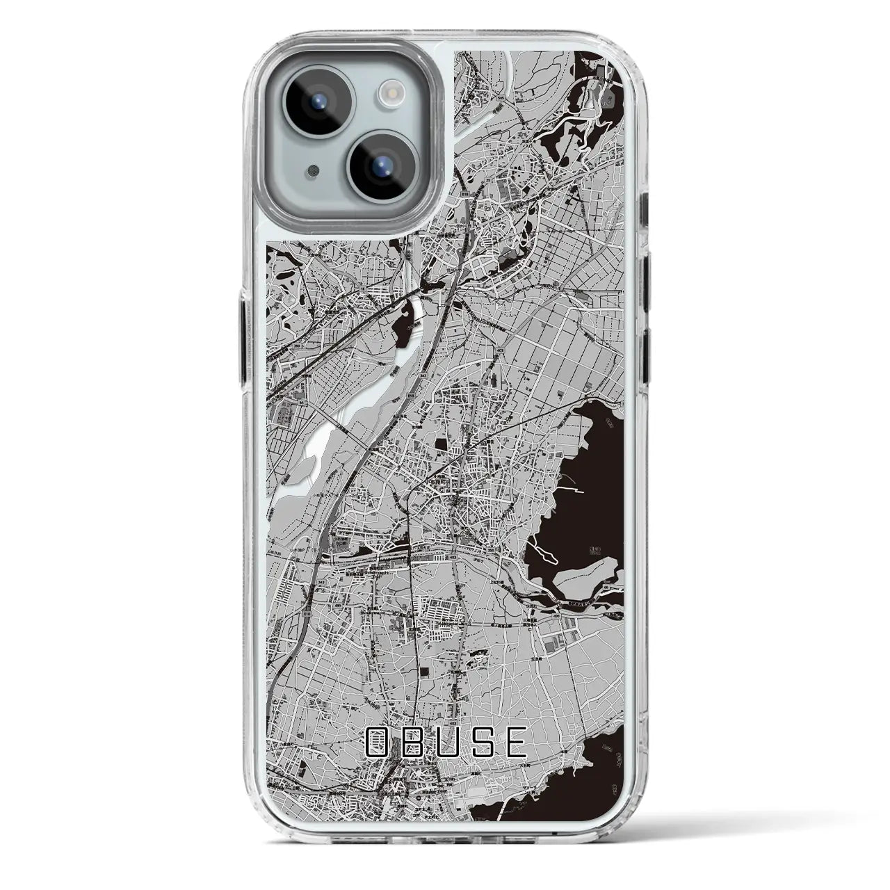【小布施(長野県)】地図柄iPhoneケース(MagSafeタイプ)