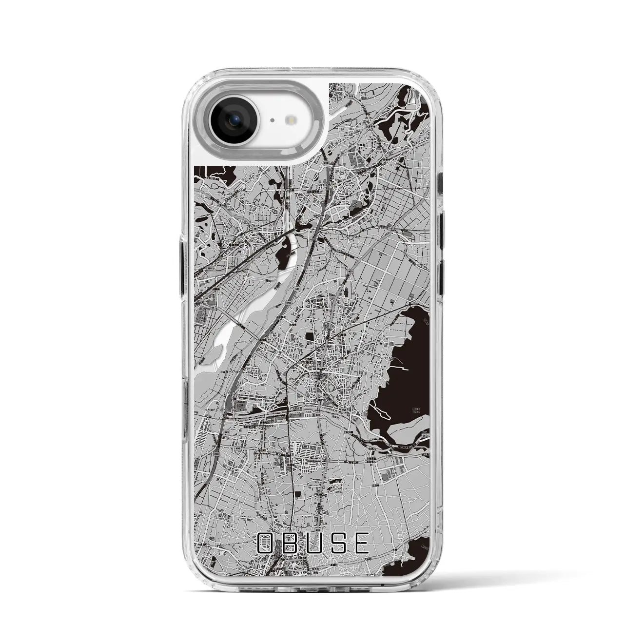 【小布施(長野県)】地図柄iPhoneケース(MagSafeタイプ)
