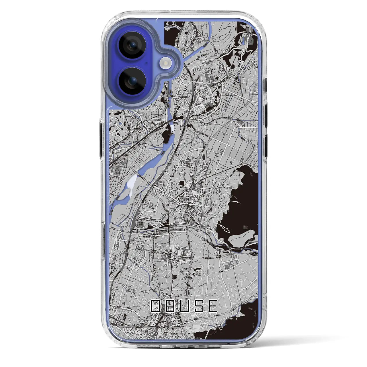 【小布施(長野県)】地図柄iPhoneケース(MagSafeタイプ)
