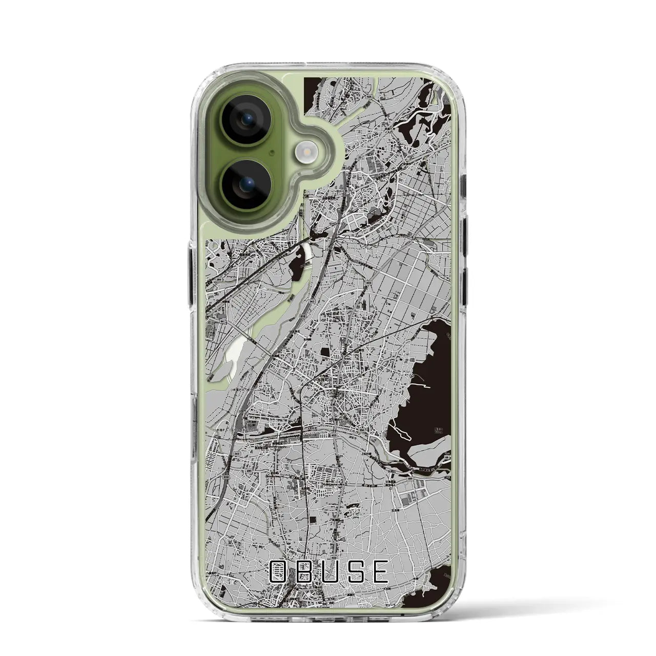 【小布施(長野県)】地図柄iPhoneケース(MagSafeタイプ)