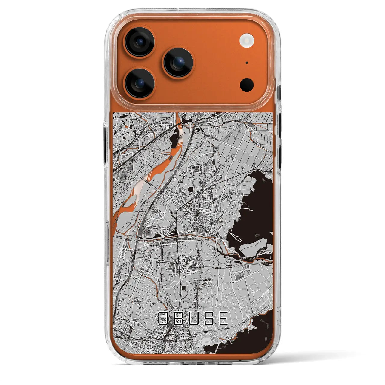 【小布施(長野県)】地図柄iPhoneケース(MagSafeタイプ)