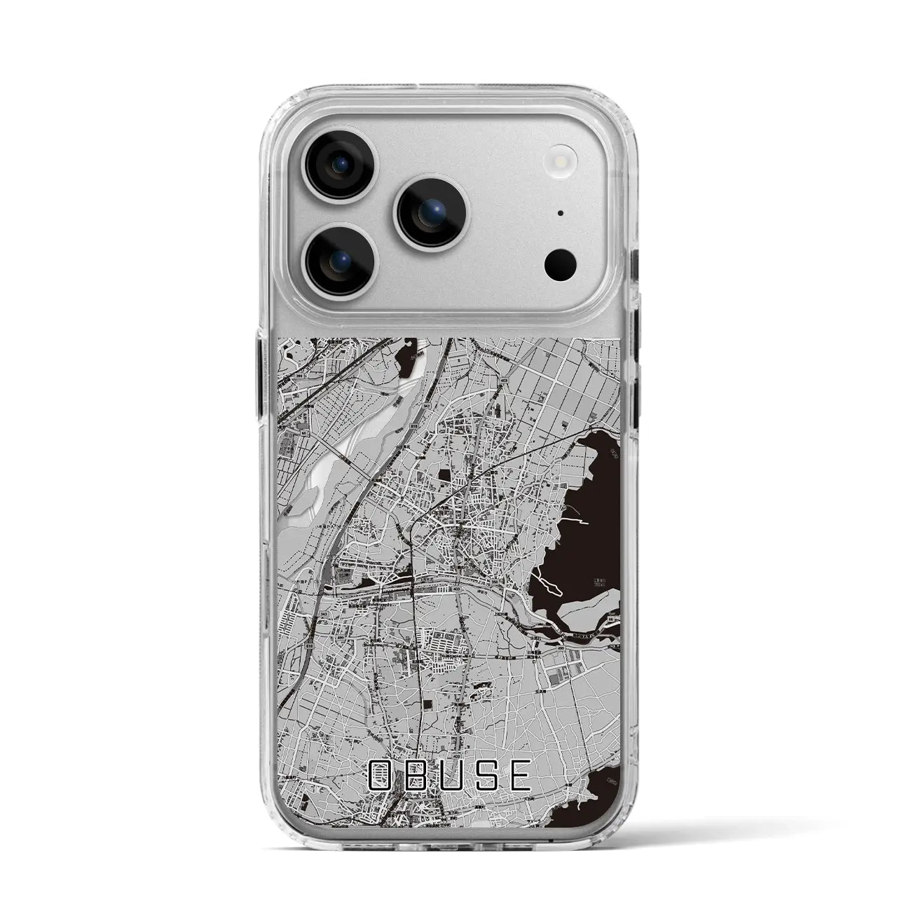 【小布施(長野県)】地図柄iPhoneケース(MagSafeタイプ)