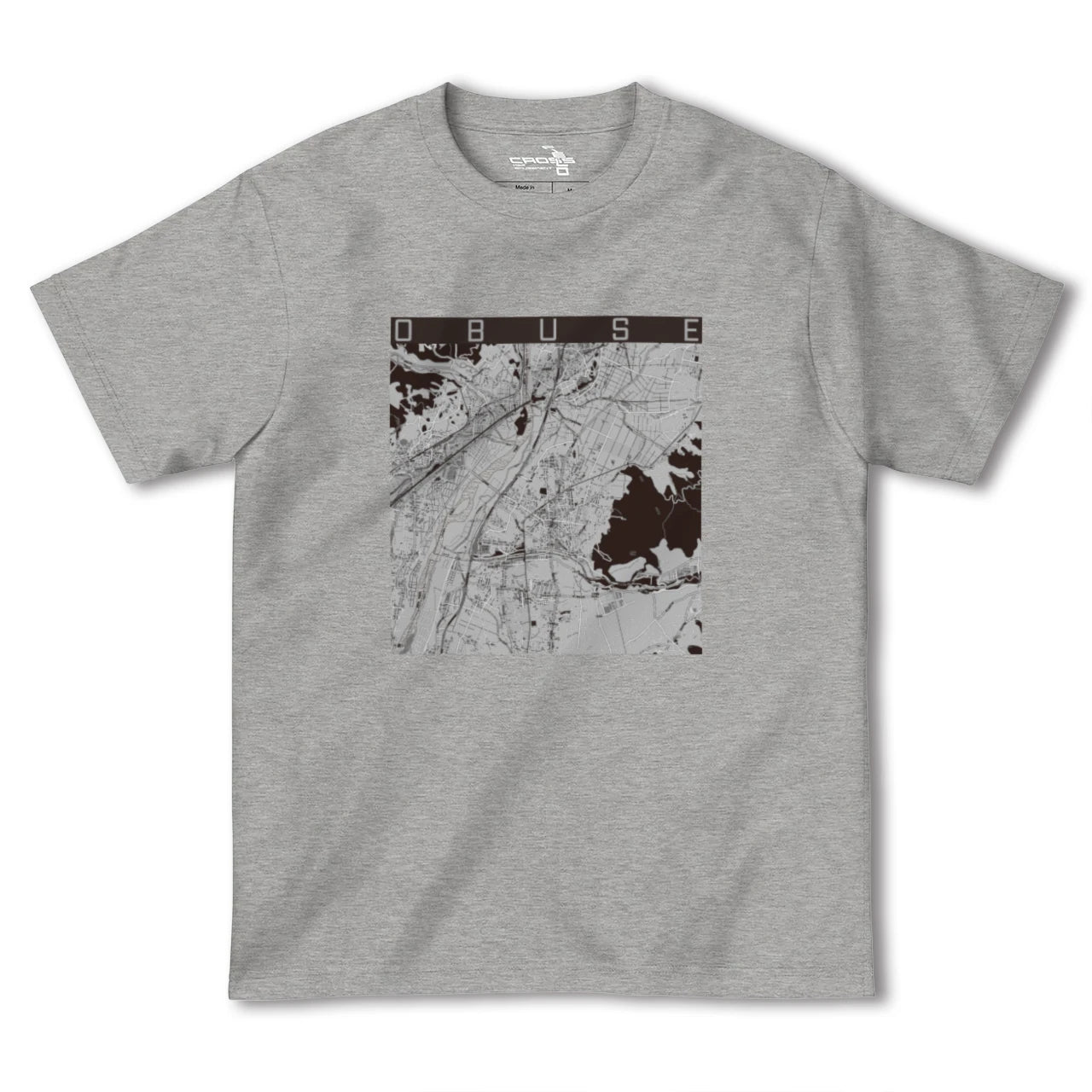 【小布施(長野県)】地図柄ヘビーウェイトTシャツ