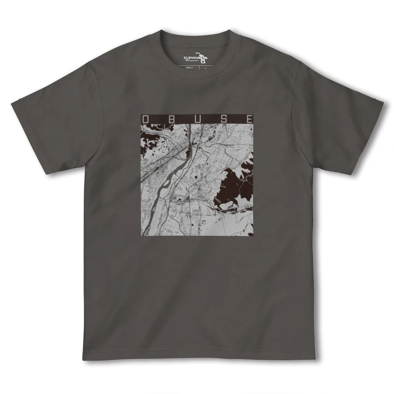 【小布施(長野県)】地図柄ヘビーウェイトTシャツ