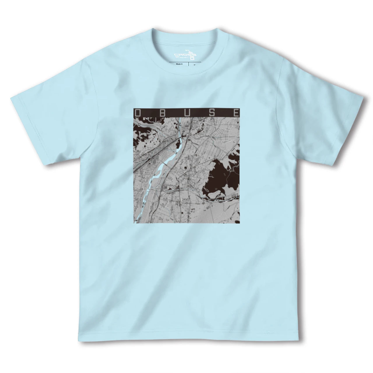 【小布施(長野県)】地図柄ヘビーウェイトTシャツ