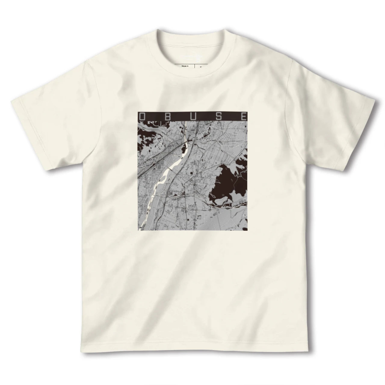 【小布施(長野県)】地図柄ヘビーウェイトTシャツ