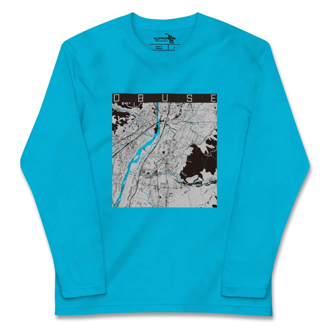 【小布施(長野県)】地図柄ロングスリーブTシャツ