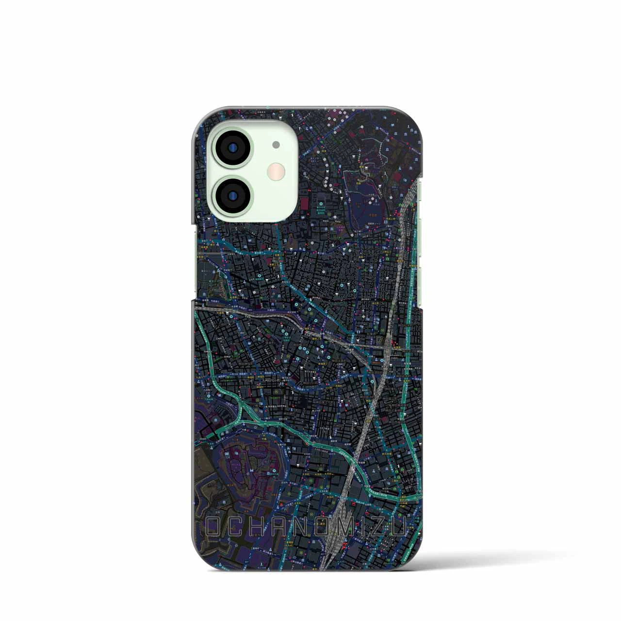 【御茶ノ水(東京都)】地図柄iPhoneケース(バックカバータイプ)