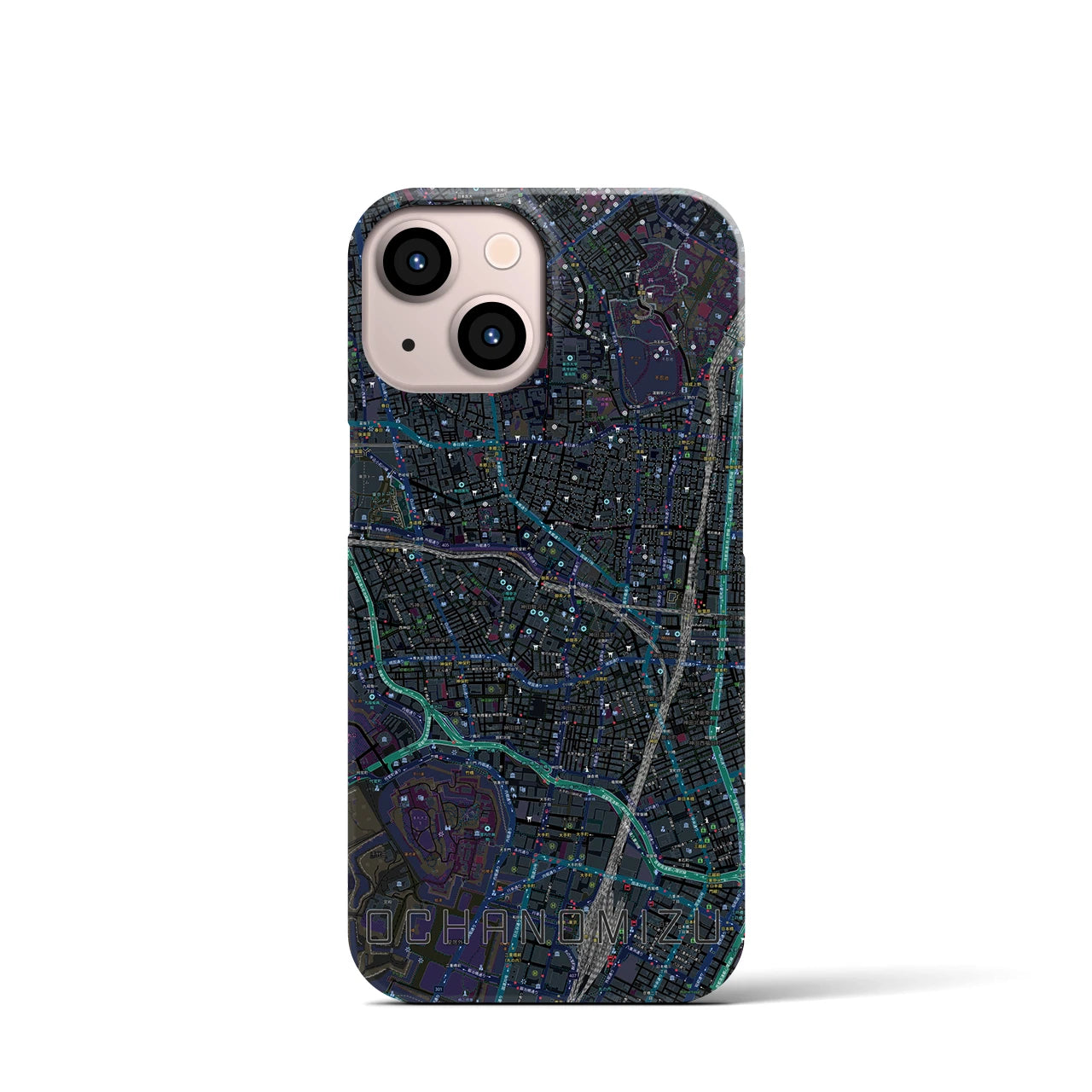 【御茶ノ水(東京都)】地図柄iPhoneケース(バックカバータイプ)