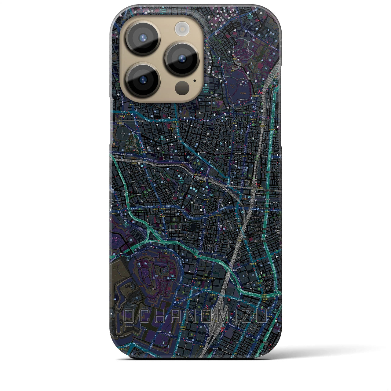 【御茶ノ水(東京都)】地図柄iPhoneケース(バックカバータイプ)