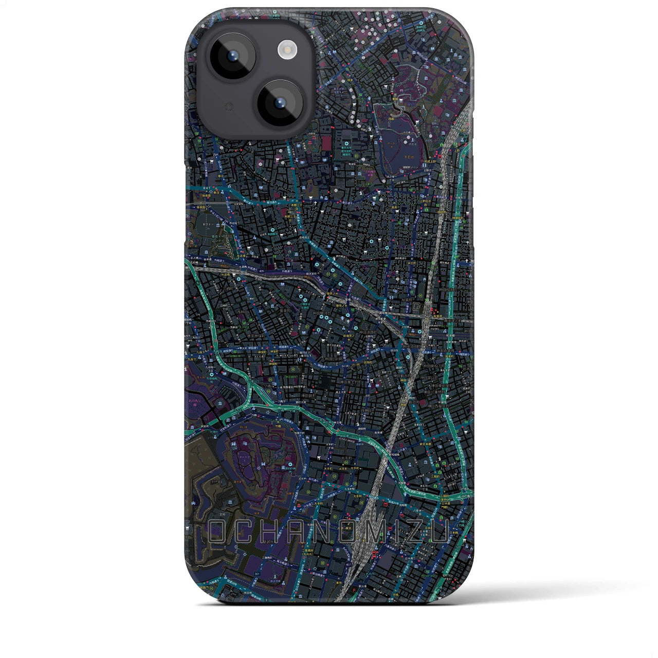 【御茶ノ水(東京都)】地図柄iPhoneケース(バックカバータイプ)