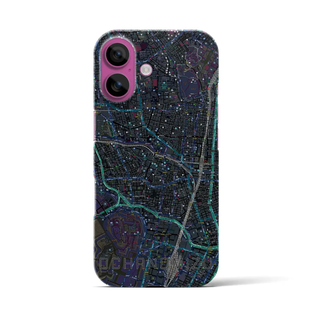 【御茶ノ水(東京都)】地図柄iPhoneケース(バックカバータイプ)