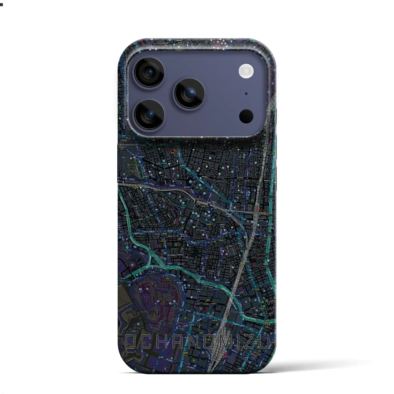 【御茶ノ水(東京都)】地図柄iPhoneケース(バックカバータイプ)