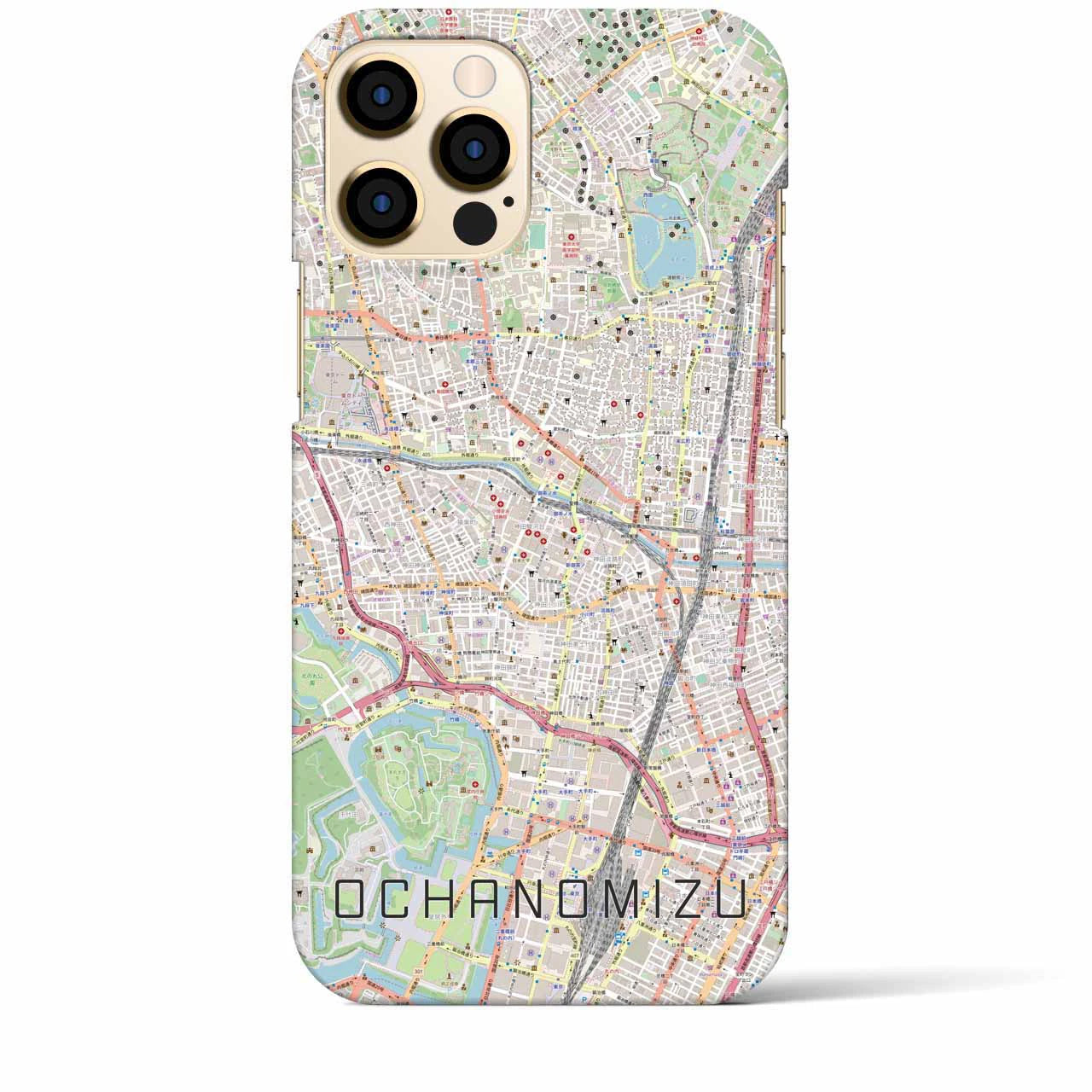 【御茶ノ水(東京都)】地図柄iPhoneケース(バックカバータイプ)