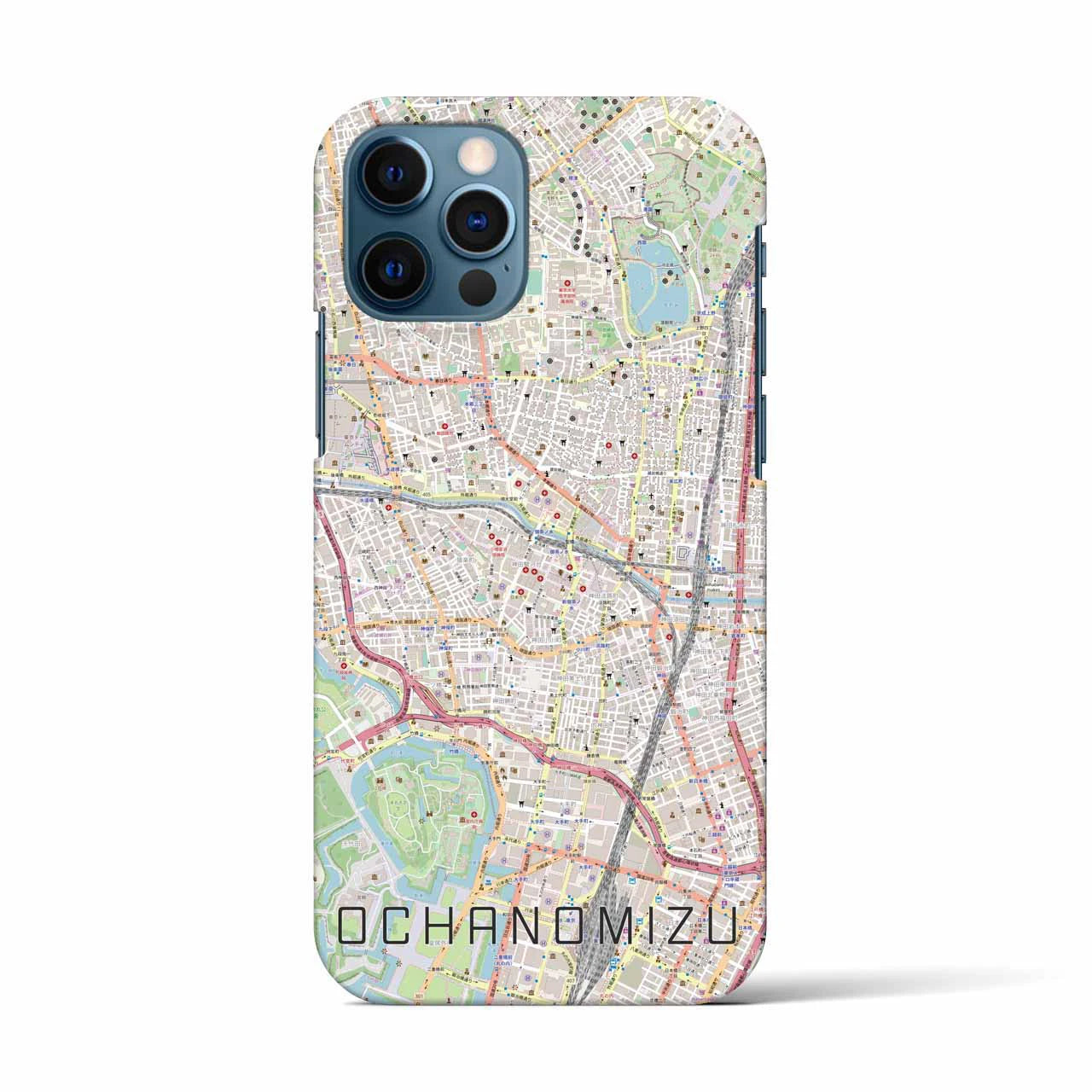 【御茶ノ水(東京都)】地図柄iPhoneケース(バックカバータイプ)