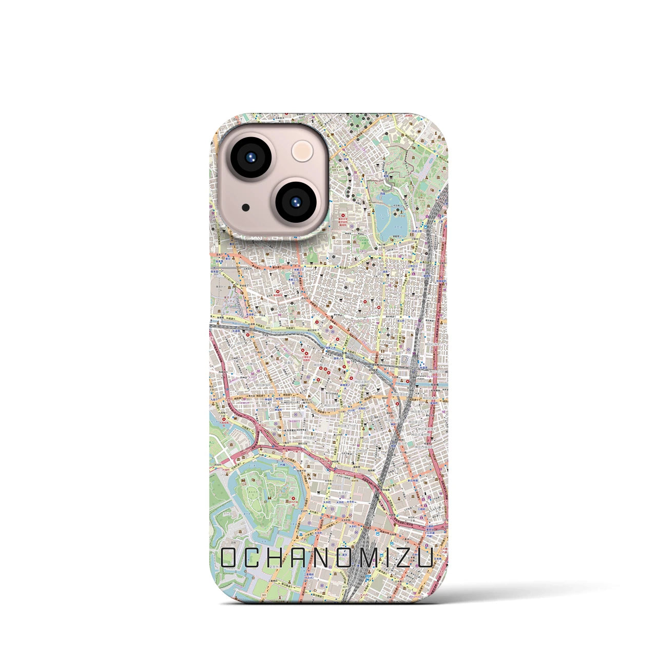 【御茶ノ水(東京都)】地図柄iPhoneケース(バックカバータイプ)